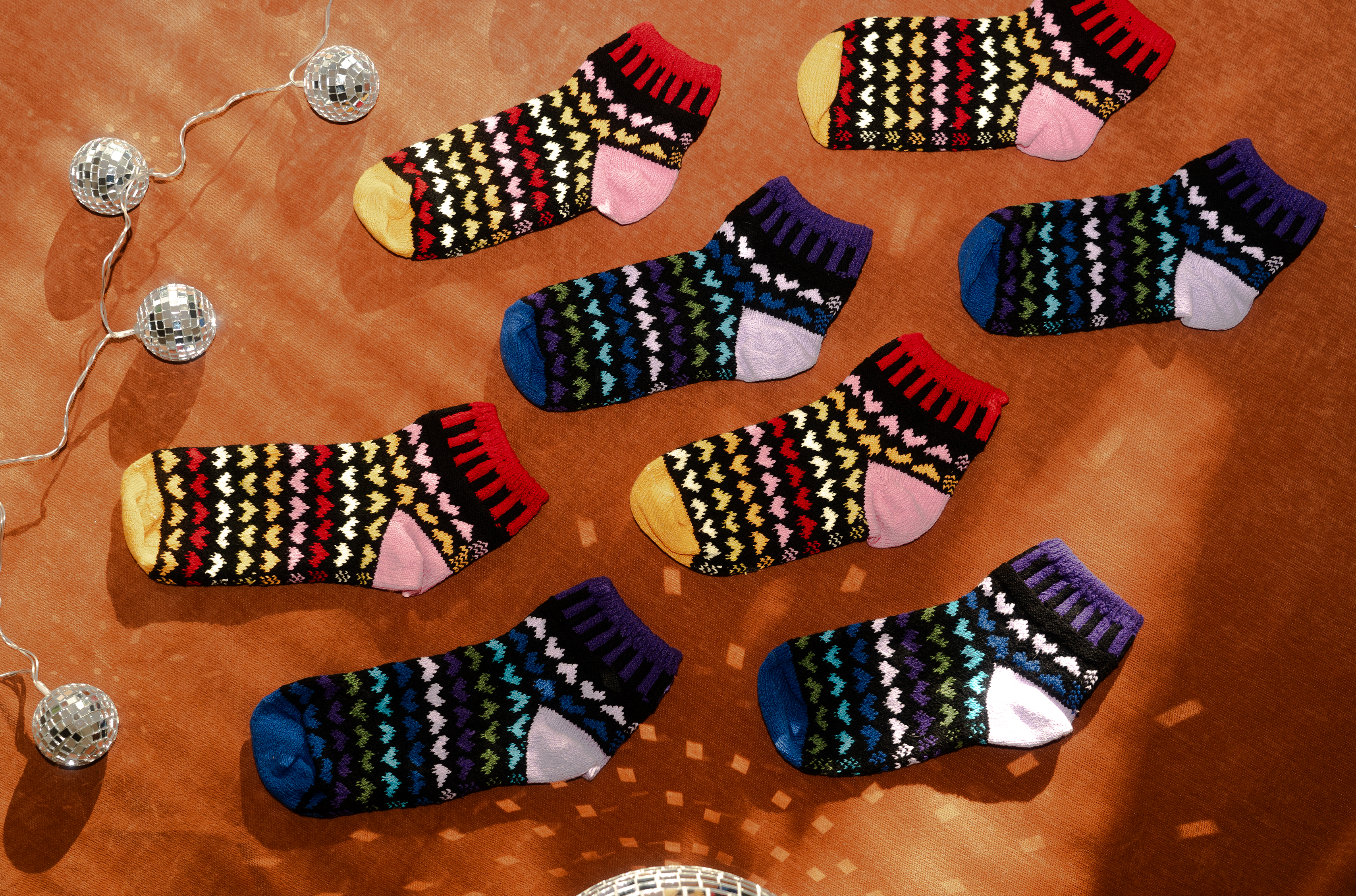 Hearts Quarter Socks